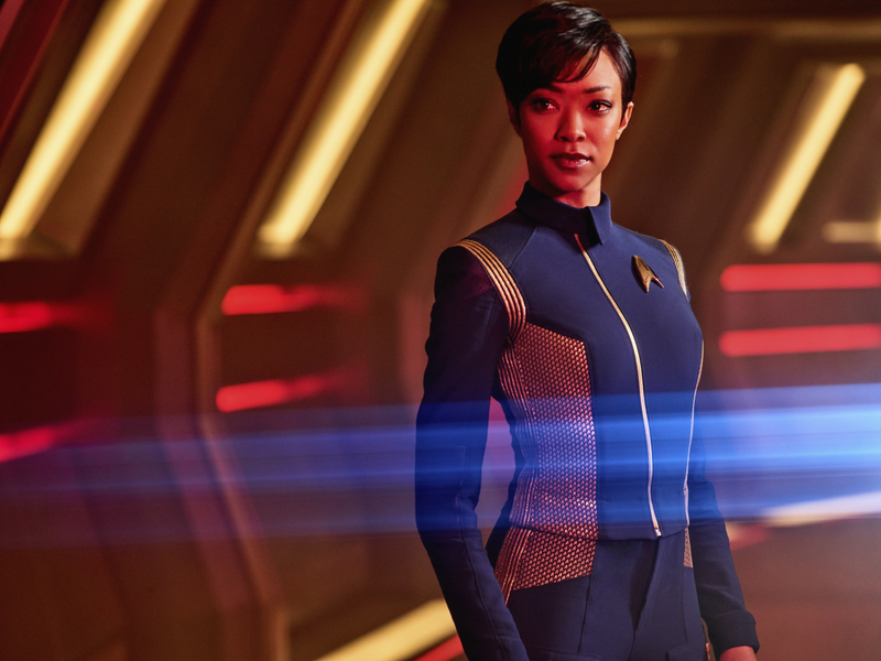 Sonequa Martin-Green as First Officer Michael Burnham (Photo: James Dimmock/CBS Interactive)